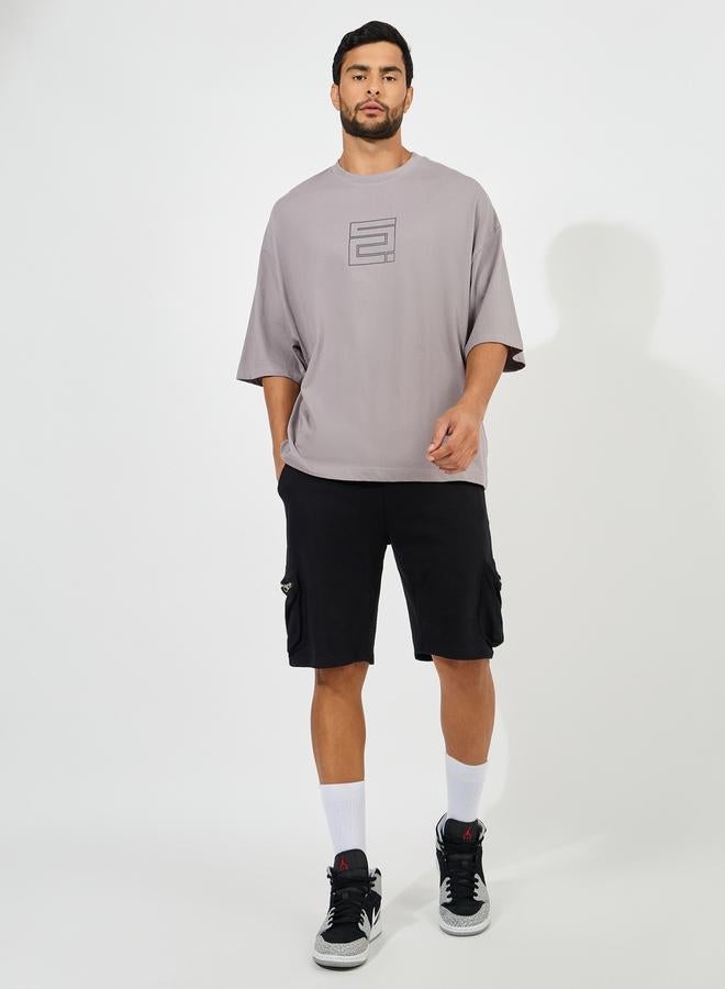 Styli Chest Graphic Compact Jersey Boxy T-Shirt - Image 2