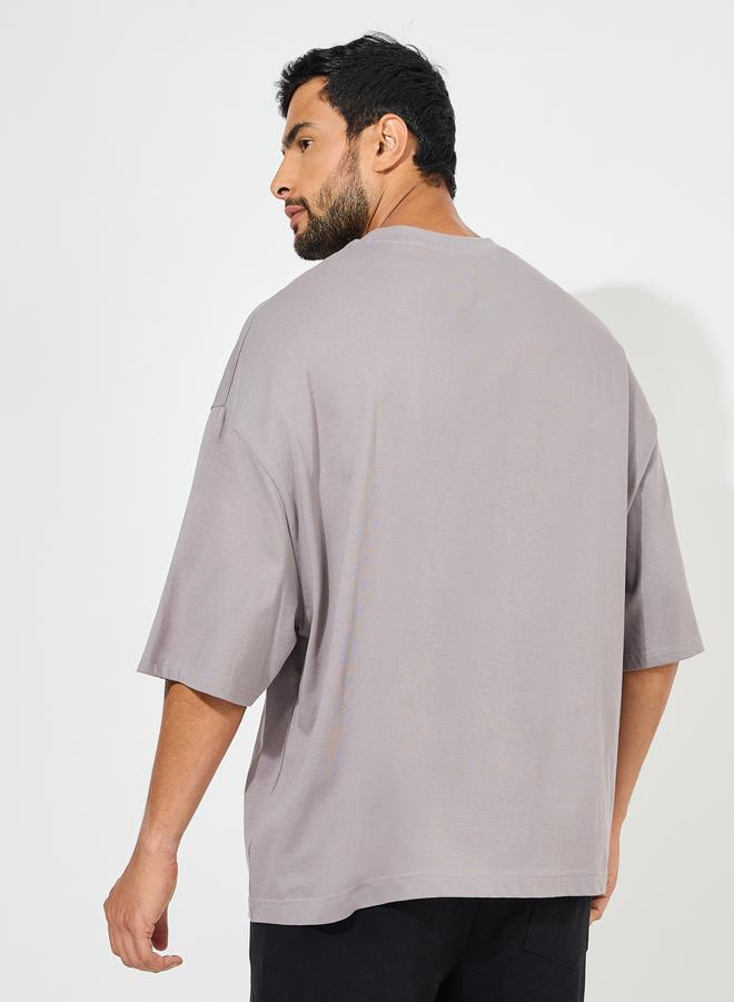 Styli Chest Graphic Compact Jersey Boxy T-Shirt - Image 4