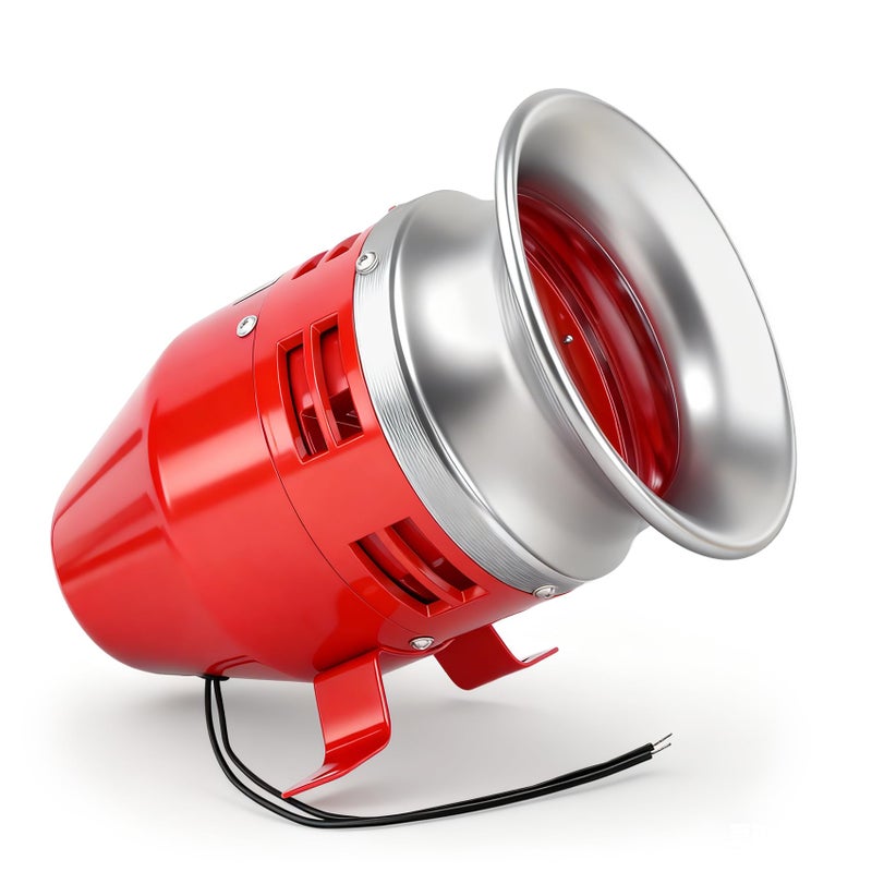 Baomain MS-390 24V DC 3.1A Motor Siren - 125dB Industrial Alarm with Metal Housing for Security Systems & Emergency Alerts - Image 1