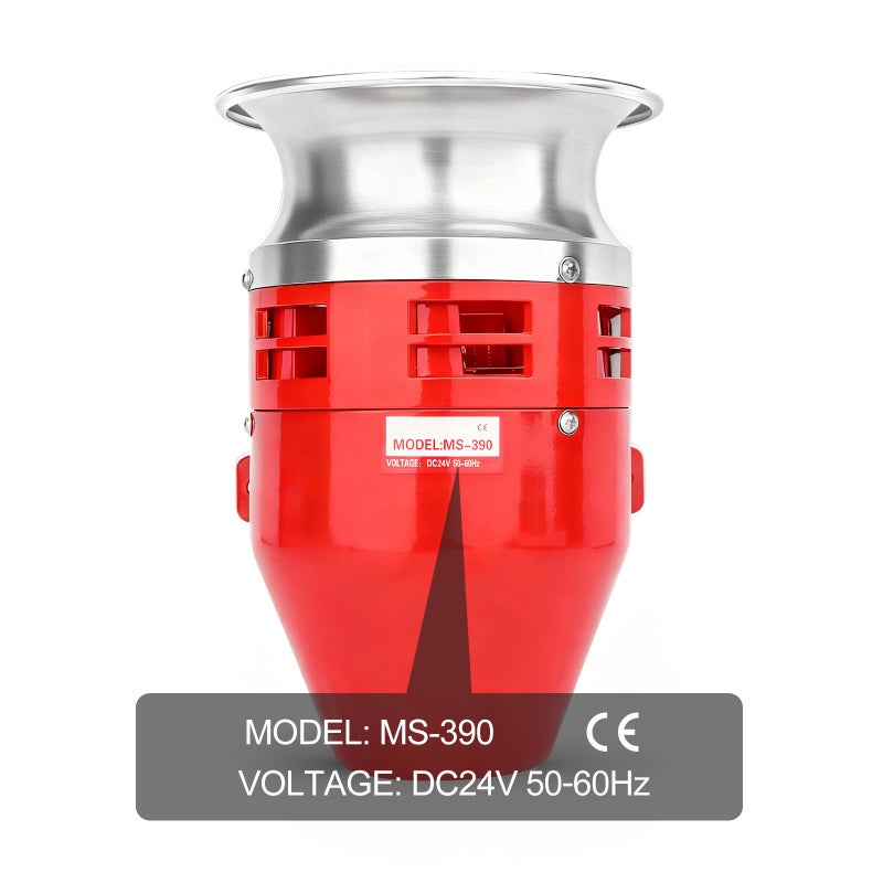 Baomain MS-390 24V DC 3.1A Motor Siren - 125dB Industrial Alarm with Metal Housing for Security Systems & Emergency Alerts - Image 3