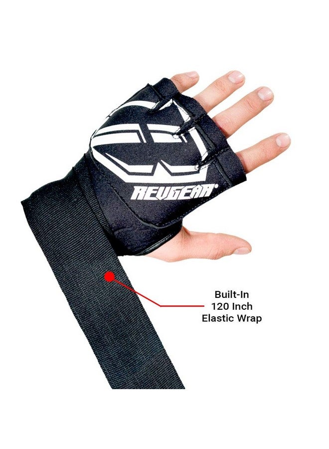 Revgear Neoprene Highperformance Gel Pro Hand Wraps ; Wear Under Boxing Or Mma Glove ; Attached 120 Inch Elastic Wrist Wrap ; Ultracomfortable Antishock Wrap For Training, Sparring, Fighting (Pair) - Image 5