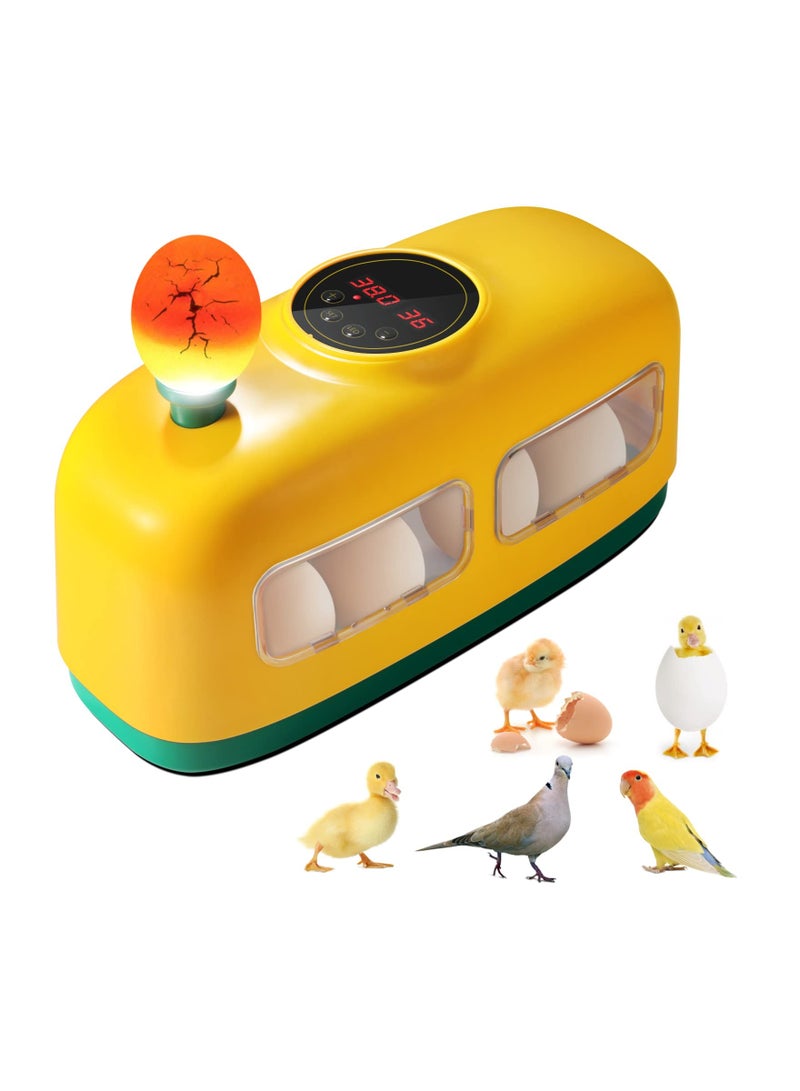 Zikra 8-Egg Digital Incubator with LED Candler, Temperature & Humidity Control Display - Ideal Educational Tool for Hatching Chicken, Duck, Goose, Quail, and Bird Eggs. - Image 1