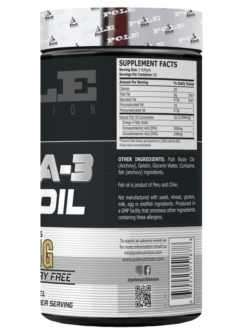POLE NUTRITION Omega-3 Fish Oil 1000mg – Premium Joint & Heart Health Support  - Image 3