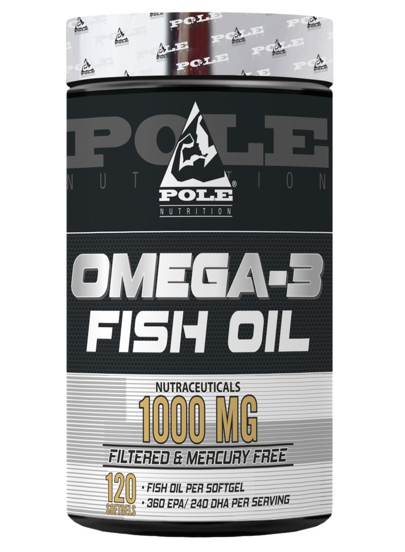 POLE NUTRITION Omega-3 Fish Oil 1000mg – Premium Joint & Heart Health Support  - Image 1
