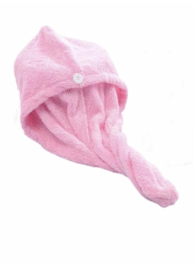 Generic - Microfiber hair cap with button wrap design - 1 piece - color may vary - Image 1