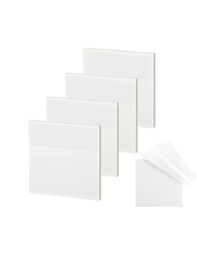ENLUOM Transparent Sticky Notes - 3x3 inch Clear Sticky Notes Waterproof Self-Adhesive Translucent Sticky Note Pads for Books Annotation, See Through Sticky Notes for School & Office (200 Sheets) - Image 1