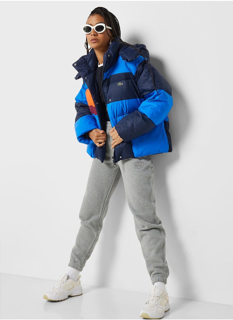 LACOSTE - Zip Through Puffer Jacket - Image 1