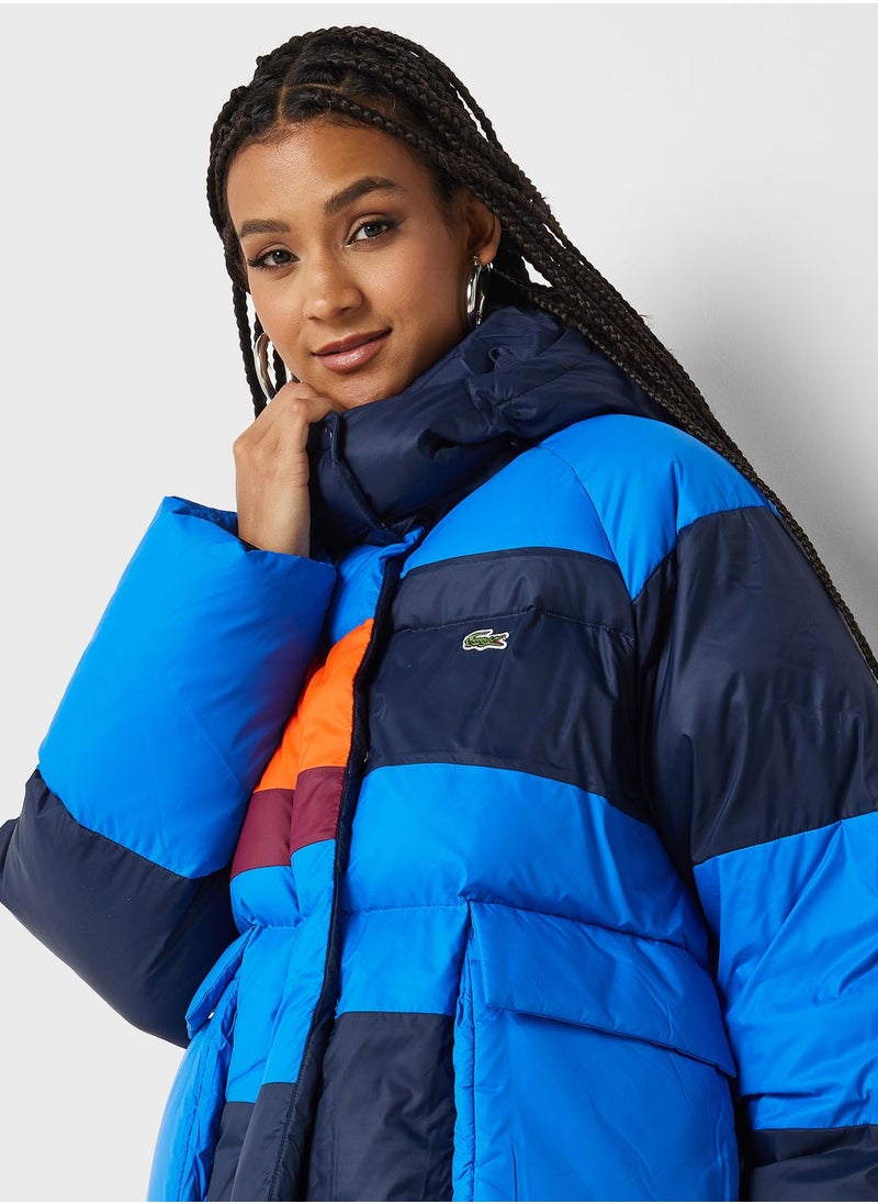 LACOSTE - Zip Through Puffer Jacket - Image 1
