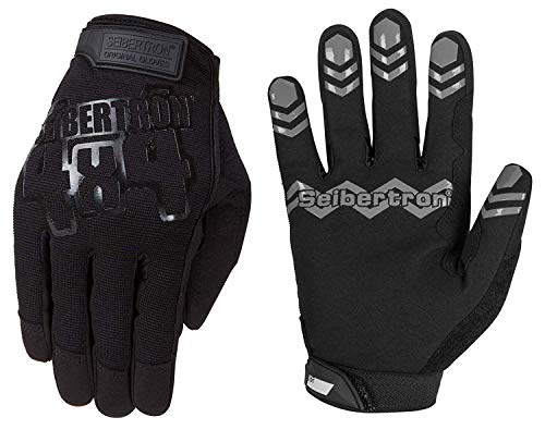 Seibertron Anti Slip Basketball Gloves - Unweighted Ball Handling Gloves for Training or Driving Black Youth L - Image 1