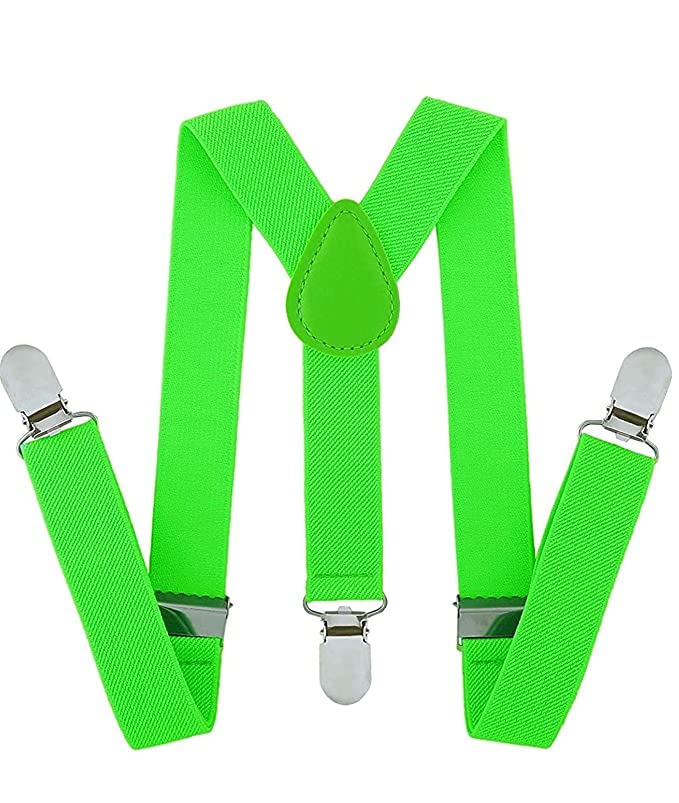 CLOTHERA مجموعة حمالات السروال وربطة عنق للأطفال من 5 إلى 15 سنة - Image 1