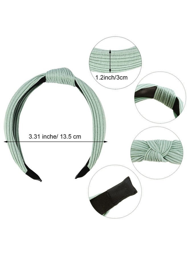 Maxdot 8 Pieces Headbands For Women Knotted Wide Headbands Knotted Wide Turban Headband Cross Knot Hair Bands Elastic Hair Accessories For Women And Girls - Image 4