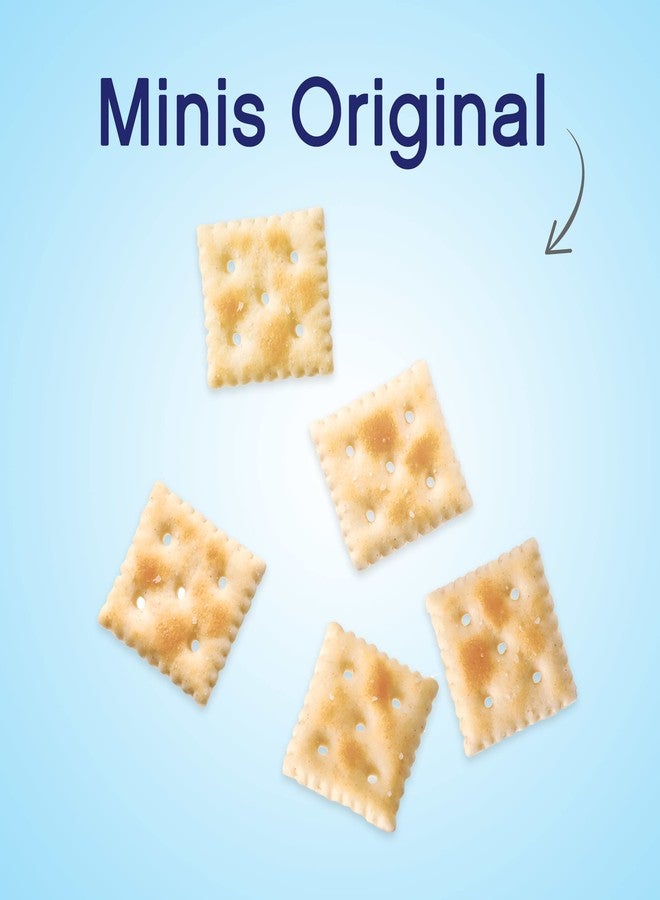 Premium Original Mini Saltine Crackers, Lunch Snacks, 11 oz - Image 2