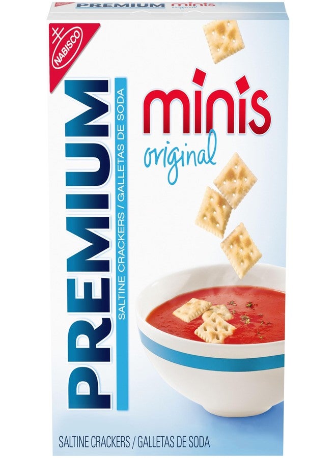 Premium Original Mini Saltine Crackers, Lunch Snacks, 11 oz - Image 1