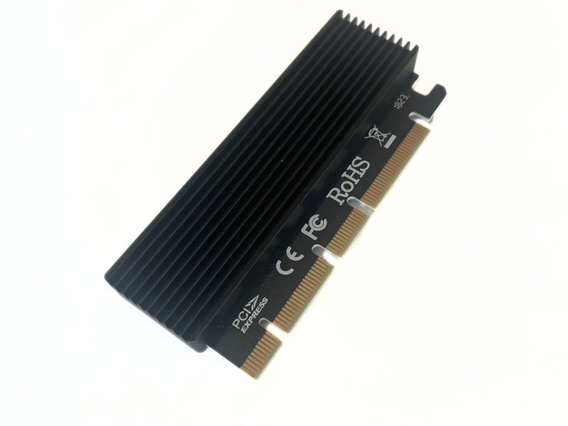 Millennium TECHNOLOGY NVME Adapter PCIe x16,M.2 NVME or AHCI SSD to PCIE 3.0 Adapter Card for Key M 2230,2242,2260,2280 NVME, Support PCIe x4 x8 x16 Slot (PCIe x16 to NVME Adapter with Heat Sink) - Image 4