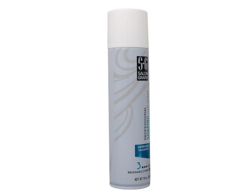 Salon Grafix Shaping Hair Spray Super Hold - Flexible and Brushable - Hairspray for Women and Men - Professional Quality Results - Unscented - 10 oz (Pack of 6) - Image 5