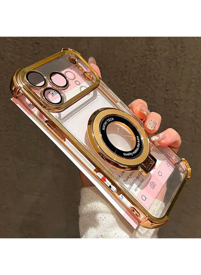 Premium Magnetic Wireless Charging Phone Case For Iphone 17 Pro Max 17 Pro And 17 Air Compatible With Iphone 16 Pro Max 15 14 13 And 12 Pro Max Transparent Protective Cover With Ring Stand Mixed Color 4 - Image 3