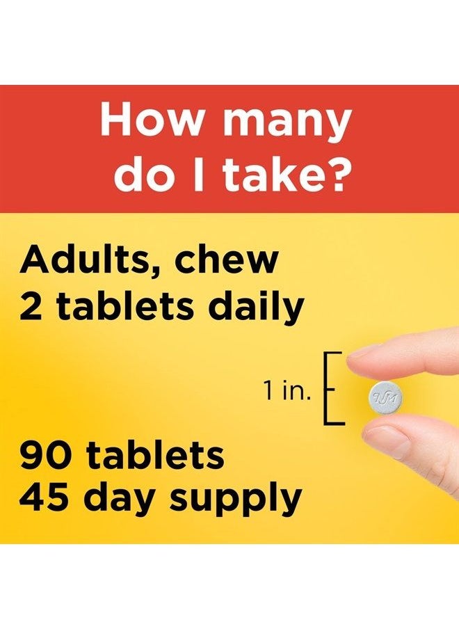 Nature Made Extra Strength Dosage Chewable Vitamin C 1000 mg per serving, Dietary Supplement for Immune Support, 90 Tablets, 45 Day Supply  - Image 4