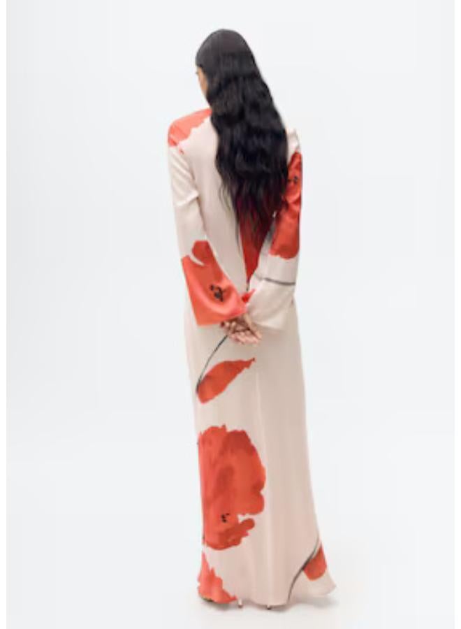MANGO Floral Column Dress  - Image 2