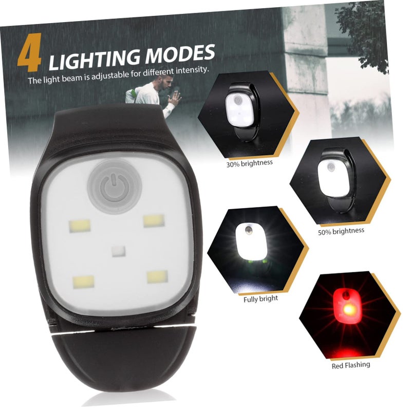 2Pcs Clip On Running Light Rechargeable Ultra Bright LED Safety Lamp Waterproof for Jogging Camping Emergency - Image 4