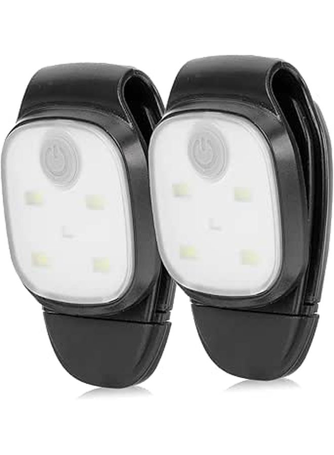 2Pcs Clip On Running Light Rechargeable Ultra Bright LED Safety Lamp Waterproof for Jogging Camping Emergency - Image 1