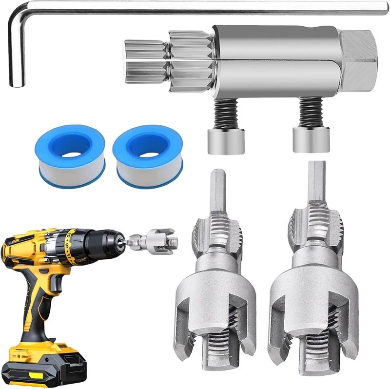 Pipe Threader for Electric Drill | Quick Setup Gadgets,Internal External Pipe Threading Tool | for Plumbers Professionals Technicians Homeowners Commercial Building - Image 1