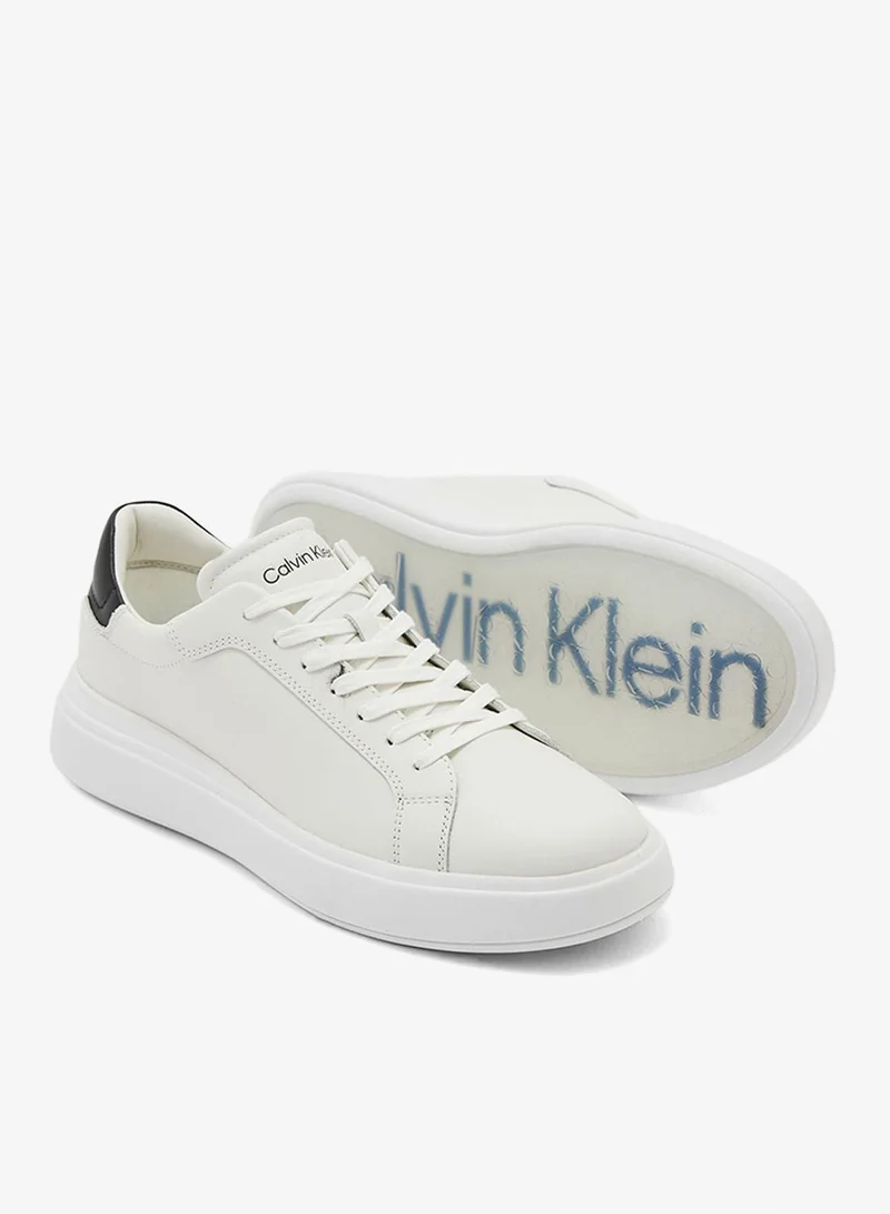 CALVIN KLEIN Low Top Lace Up Leather Trainers