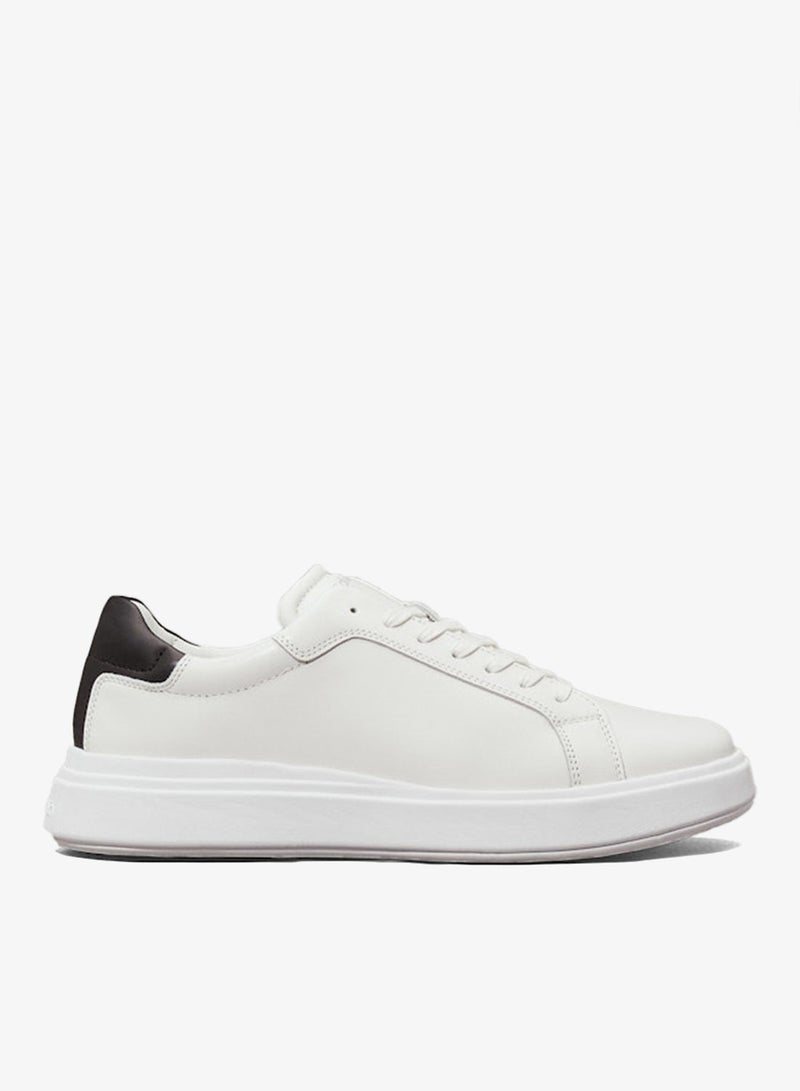 CALVIN KLEIN Leather Contrast Heel Trainers - Image 1