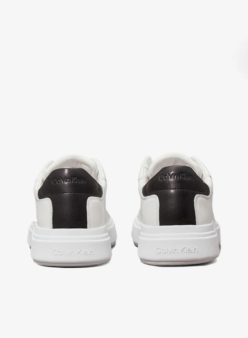 CALVIN KLEIN Leather Contrast Heel Trainers - Image 5