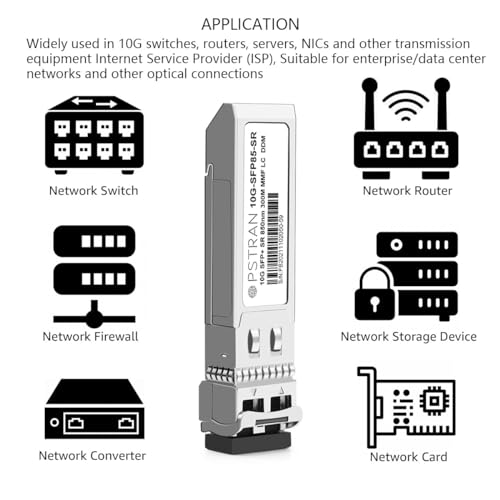 OPSTRAN 10GBASE-SR SFP+ Optical Transceiver Module Compatible with Fortinet FN-TRAN-SFP+SR FS-TRAN-SFP+SR FG-TRAN-SFP+SR 850nm 300m DDM Duplex LC MMF 4 Pack - Image 5