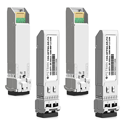 OPSTRAN 10GBASE-SR SFP+ Optical Transceiver Module Compatible with Fortinet FN-TRAN-SFP+SR FS-TRAN-SFP+SR FG-TRAN-SFP+SR 850nm 300m DDM Duplex LC MMF 4 Pack - Image 1
