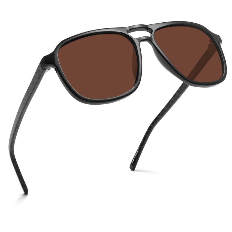 PRIVEL XXL Size Extra Large 160MM Polarized Double Bridge Retro Aviator Sunglasses Big Wide Heads Men UV400 Protection PMX013P7 - Image 2