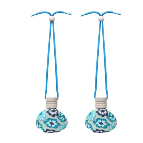 Sugandhim Mahak Mogra Car Air Freshener, Hanging Perfume Bottle Scent Diffuser for Cars, Natural Flower Oil Fragrance- Lasts 65 days, 15ml x 2 bottles.Non Toxic, Non Alcoholic, Made In India - Image 1