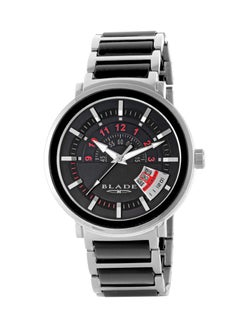 Blade BLADE Jazz Black 3695G4SNN SS Case & SS/Ceramic Band Date Men's Watch 
