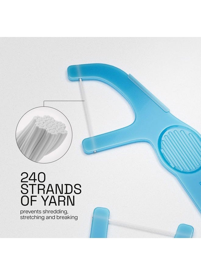 REACH Interdental Flosser Pick | Acute angle for better reach | Dented for Better Grip, PFAS FREE | 90 Flossers, Mint Flavor - Image 4