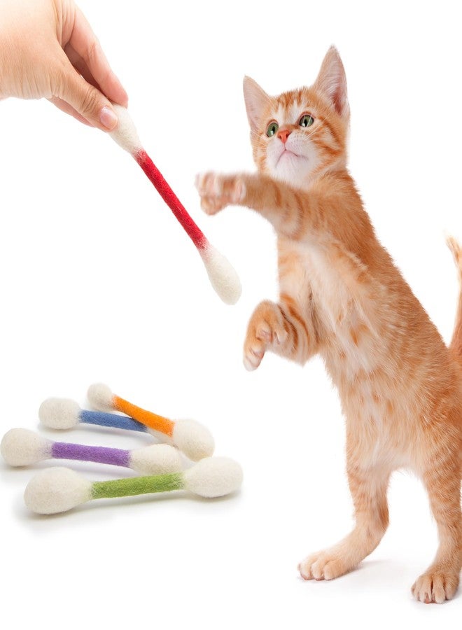 Glaciart One Swabs Cat Toys with Catnip - 6 Pk | Durable for Chew, Cute Cat Toys Interactive Kitty for Boredom, Exercise, & Play | Filled w/Organic Catnip for Anxiety & as Digestive Aid | Gift Idea - Image 3