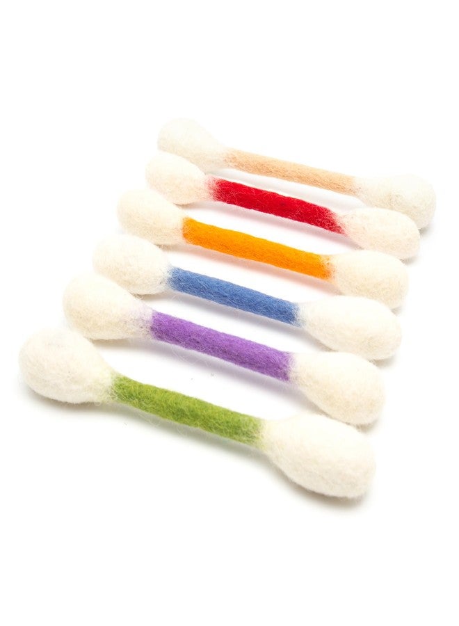 Glaciart One Swabs Cat Toys with Catnip - 6 Pk | Durable for Chew, Cute Cat Toys Interactive Kitty for Boredom, Exercise, & Play | Filled w/Organic Catnip for Anxiety & as Digestive Aid | Gift Idea - Image 1