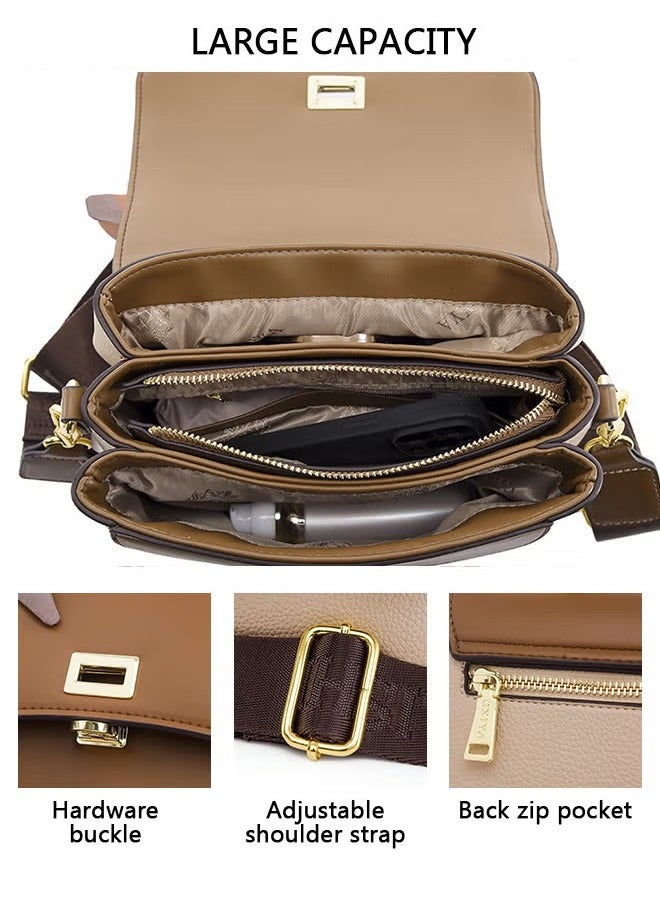 كان واي حقيبة يد نسائية أنيقة حقيبة يد نسائية أنيقة ومميزة مع وشاح حريري للأمهات والزوجات مناسبة لهدية عيد الميلاد أو رمضان - Image 4