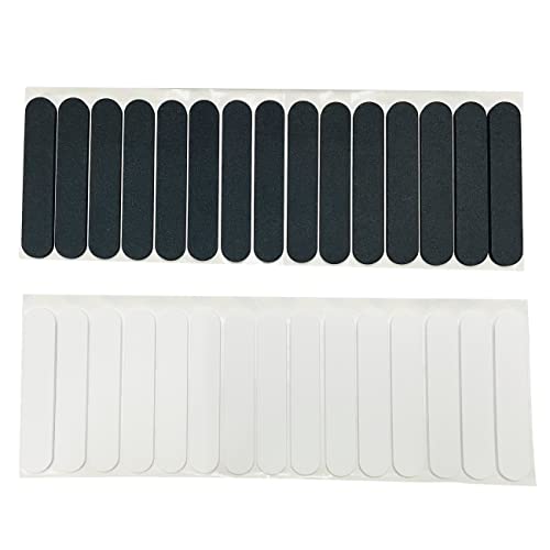 monochef مونوشيف 30 قطعة شريط حجم القبعة مخفض حجم القبعة إدخالات بطانة رغوة شريط تقليل الحجم ذاتي اللصق للقبعات والقبعات لجعلها أصغر حزام العرق أسود أبيض - Image 5