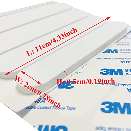 monochef مونوشيف 30 قطعة شريط حجم القبعة مخفض حجم القبعة إدخالات بطانة رغوة شريط تقليل الحجم ذاتي اللصق للقبعات والقبعات لجعلها أصغر حزام العرق أسود أبيض - Image 3