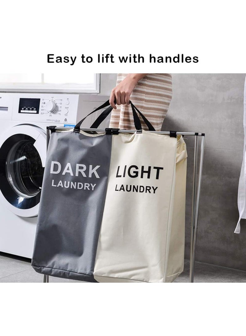 بريمو بلس سلة تخزين للملابس المتسخة أبيض/رمادي - Image 2