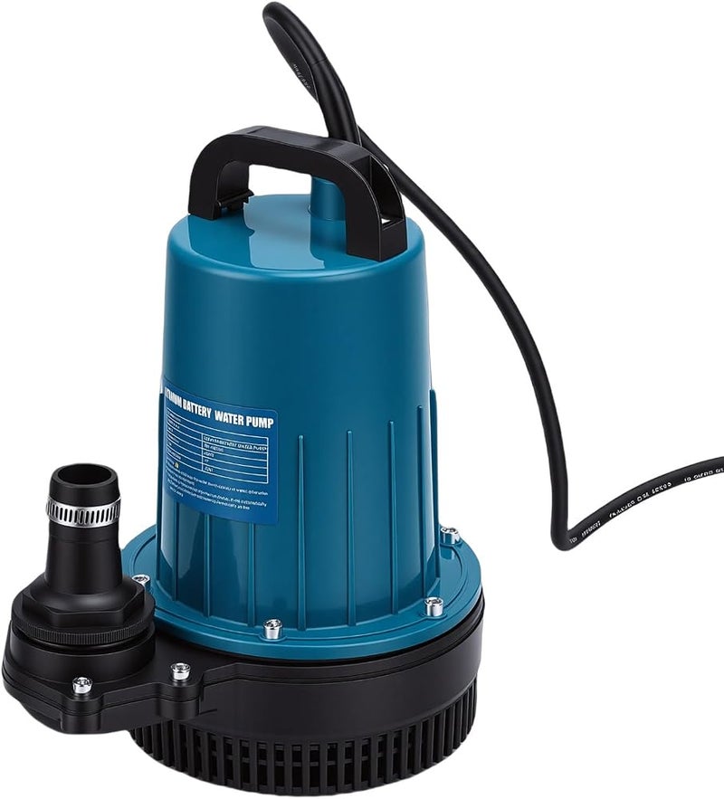 Bewinner Cordless Submersible Pump 1003 GPH Fit for BL1850 Battery, Portable Water Transfer Pump for Pool Hot Tub Drain, 550W 12m Head Battery Powered Submersible for Portable Sewage - Image 2