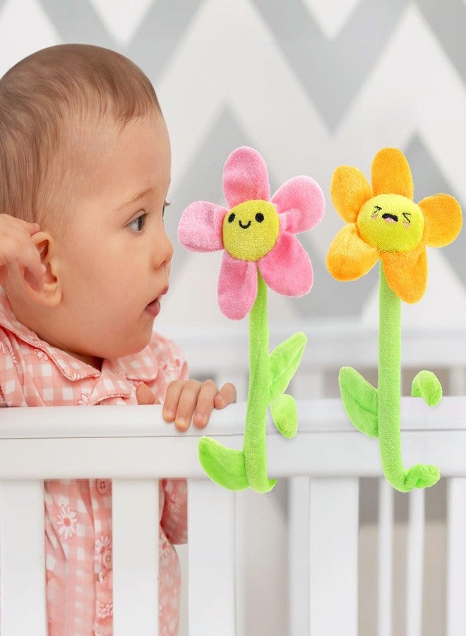 ZJoey 18 Pcs Plush Smile Flower Stuffed Bendable Stems Plush Bouquet Toy Soft Floral 12.6 Inch for Graduation 2025 Mother's Day Valentines Day Girl Girlfriend Wife Family and Friends(Cute Style) - Image 4