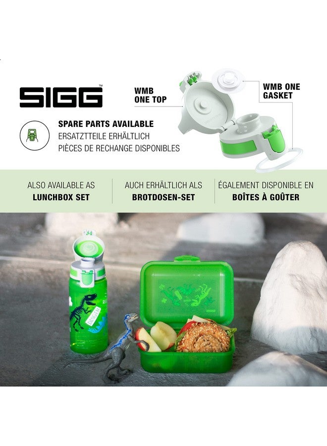 Sigg Kids Water Bottle Viva One Jurassica Leakproof Lid Dishwasher Bpa Free Sport And Bike One Hand Children'S Drink Bottle 17 Oz - Image 4