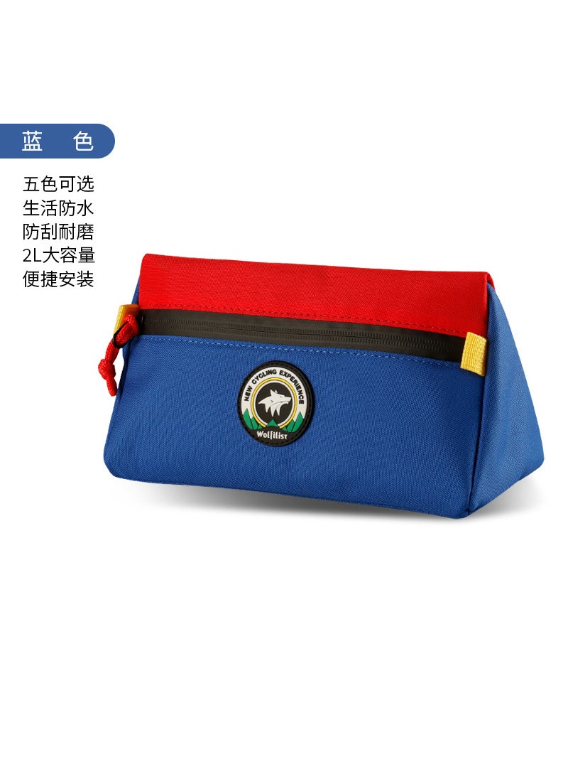 Generic Wolfilist Waterproof Triangle Cycling Bag Blue 