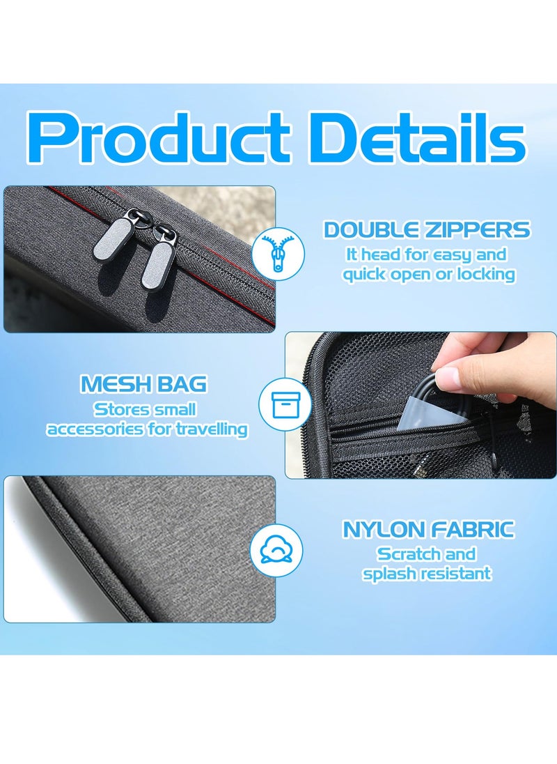 Excefore Carry Case for Insta360 X4 Action Camera, Large Capacity Portable Hard Shell Travel Storage Bag, Drop-Proof Protective Bag, Anti-Shock Compact Nylon Hard Case for Insta360 X4 Accessories Kit  - Image 5