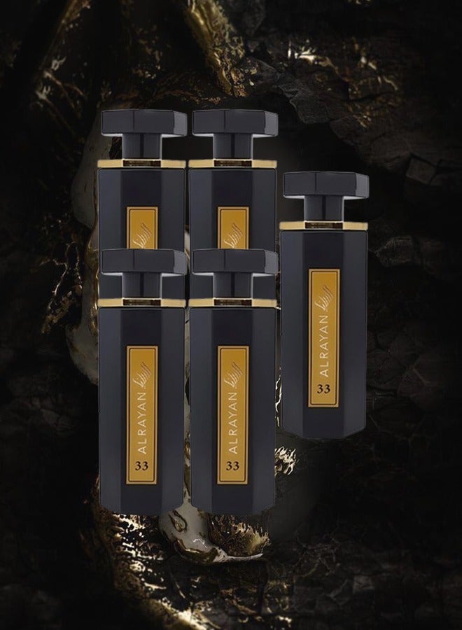 Alrayan 5 Pieces Alrayan Perfume 33 For Men 100ml EDP - Image 1