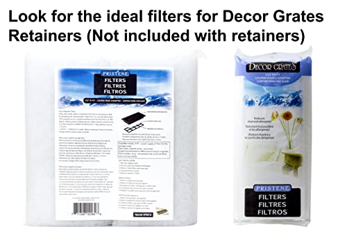 Decor Grates حامل فلتر الهواء ديكور غريتس FRP410 بريستين، 4" × 10"، 4 قطع (عبوة من 1)، أسود - Image 4