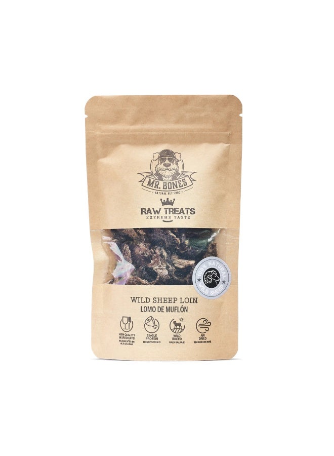 Mr. Bones Raw Treats Mouflon - Natural Snack for dogs and cats - Image 1