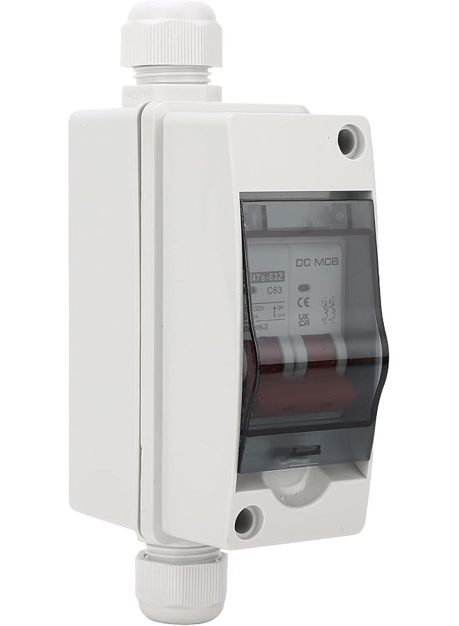 promass 2P 63A 1000V DC Miniature Circuit Breaker Solar Disconnect Switch for Solar PV System - Image 1