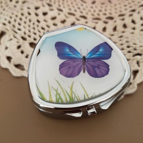 Houder Designer Pill Box by Houder - Decorative Pill Case with Gift Box - Carry Your Meds in Style (Butterfly) - Image 3